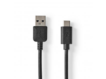 Nedis propojovací kabel USB 3.2 (gen.2) zástrčka USB A - zástrčka USB C, 1 m, černá (CCGW61650BK10)