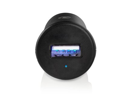 Nedis CCHAC240ABK automobilový USB nabíjecí adaptér 2.4 A + USB-C™ kabel, černá
