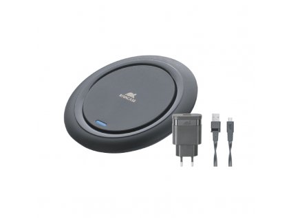 Riva Power 4914 BD1 bezdrátová rychlá nabíječka 10W + adaptér 220V, černá