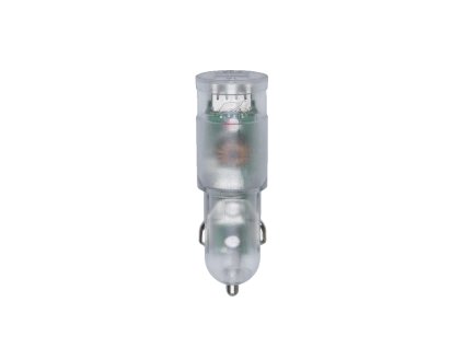 Riva Power 4223 TD1 duální automobilový adaptér  3,4A/2xUSB, transparentní + micro USB kabel
