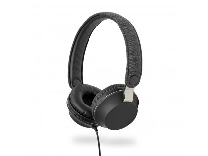 Nedis FSHP100AT uzavřená sluchátka s látkovým povrchem, 111 dB, kabel 1.2 m, antracit