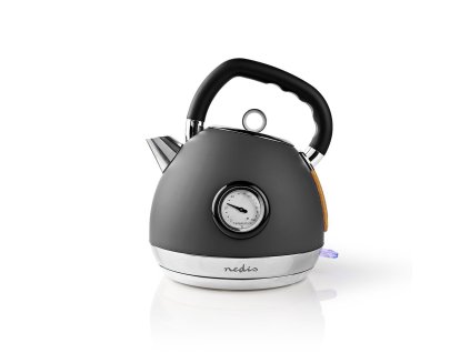 Nedis KAWK530EGY rychlovarná konvice s teploměrem 1.8 L / Soft-Touch / šedá