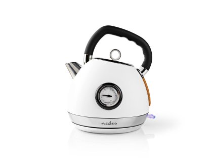 Nedis KAWK530EWT rychlovarná konvice s teploměrem 1.8 L / Soft-Touch / bílá