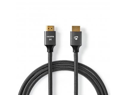 Nedis Fabritalic Ultra HD HDMI™ kabel, 8K až 48 GB/s, zástrčka HDMI - zástrčka HDMI, 1 m (CVTB35000GY10)