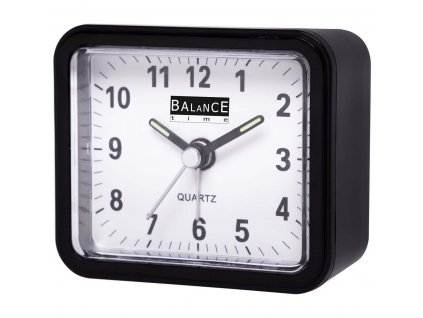 Klasický budík Quartz černý, Balance 132879