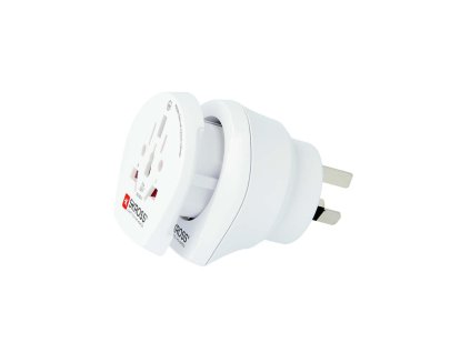 Cestovní adaptér Combo svět - Austrálie, Čína zemněný Skross SKR1500210E