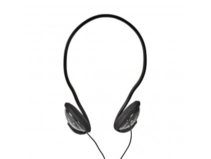 Nedis HPWD1105BK týlová sluchátka, kabel 2.1 m, černá