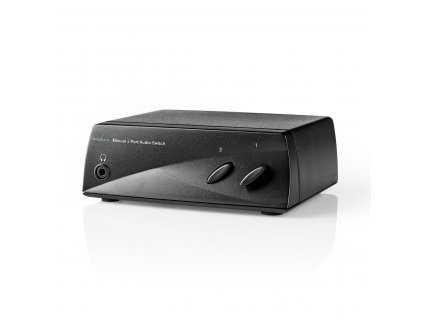 Nedis ASWI2402BK audio přepínač manuální se 2 porty, extra výstup pro sluchátka