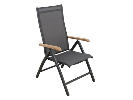 Polohovací křeslo Doppler Concept antracit teak 266CZ011720