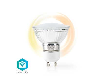 Nedis SmartLife chytrá LED žárovka GU10 5W 330lm 1800 - 2700 K (WIFILW12CRGU10)