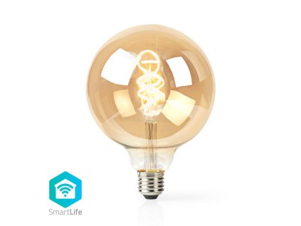 Nedis SmartLife chytrá LED žárovka spiral Globe E27 5.5W 350lm 1800 - 6500 K (WIFILT10GDG125)