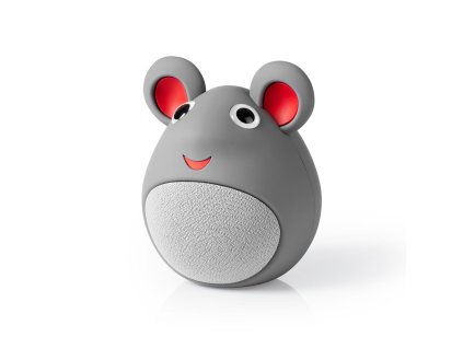 Nedis® Animaticks Melody Mouse Bluetooth reproduktor, 3 h přehrávání, Hands-Free volání (SPBT4100GY)