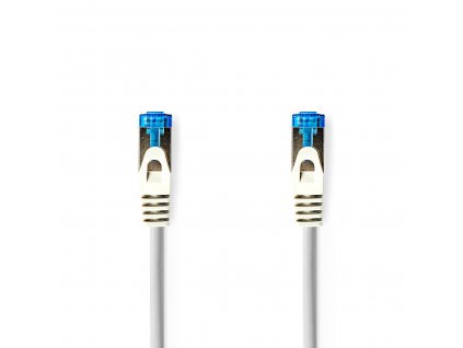 Nedis síťový kabel SF/UTP CAT6a, zástrčka RJ45 - zástrčka RJ45, 0.25 m, šedá (CCGP85330GY025)