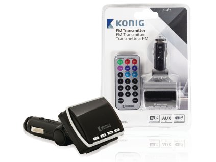 FM transtmitter s MP3 do auta König CSFMTRANS100