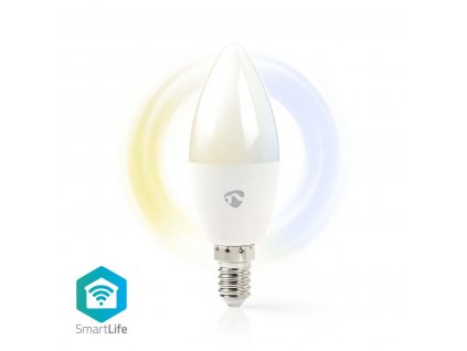 Nedis SmartLife chytrá LED žárovka E14 4.5W 350lm 2700 - 6500 K (WIFILW13WTE14)