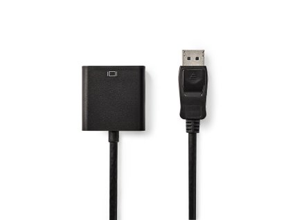 DisplayPort - VGA Kabel | DisplayPort Zástrčka - VGA Zásuvka | 0,2 m | Černý