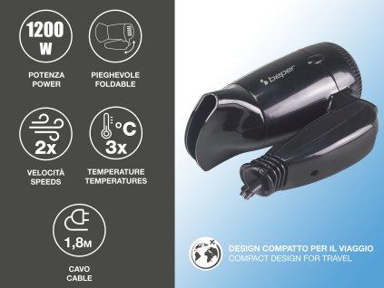 15810 1 beper 40405 cestovni fen 1200w