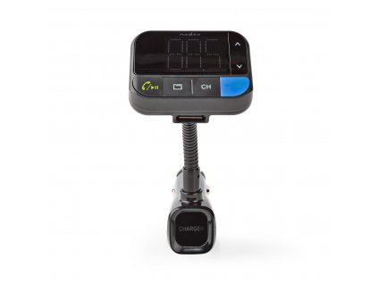 Nedis CATR102BK FM transmitter / Bluetooth® / zvýraznění basů / microSD / handsfree do auta / hlasové ovládání / 2 x USB 2.4A a 1A