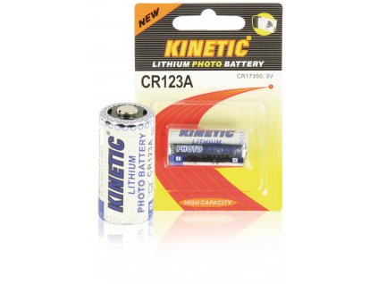 Lithiová baterie Kinetic CR123A 3 V, 1ks, CR123A