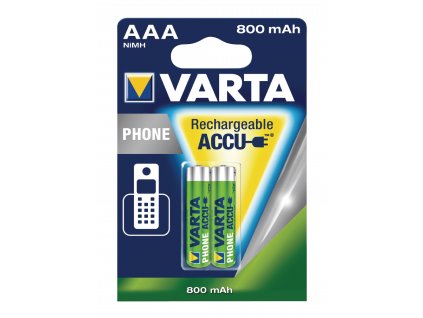 Akumulátor NiMH 2x 1.2V/750mAh, VARTA-T398B