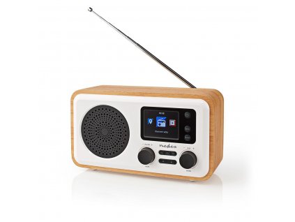 Nedis RDIN2000WT internetové rádio, 15 W, DAB+/FM, Bluetooth, dálkový ovladač