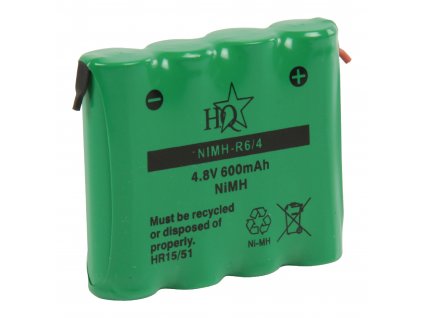 Akumulátor NiMH 4.8V/600mAh, NIMH-R6/4