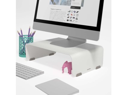 Dataflex Addit Bento Riser 110, fixní podstavec pod monitor, max 20 kg, bílá (DF-45110)