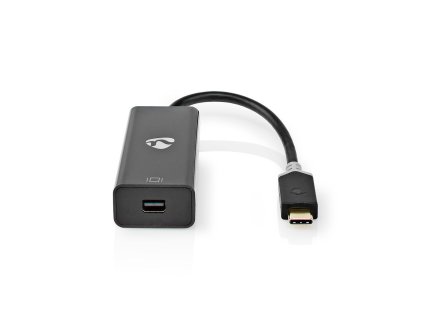 USB Adaptér | USB 3.2 Gen 1 | USB Typ-C ™ Zástrčka | Mini DisplayPort | 0.20 m | Kulatý | Pozlacené | PVC | Antracitová | Box s Okénkem
