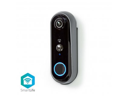Nedis SmartLife chytrý domovní zvonek s kamerou, akumulátor, microSD, Full HD 1080p, IP54 (WIFICDP20GY)