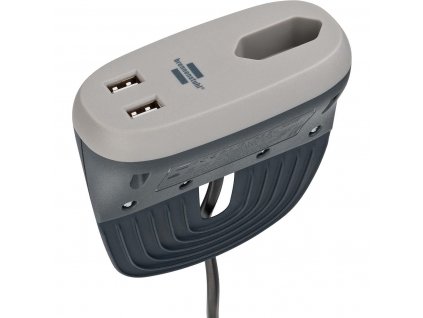 Brennenstuhl estilo sofa prodlužovací zásuvka EURO se 2 nabíjecími USB porty, 3 m (BN-1150290)