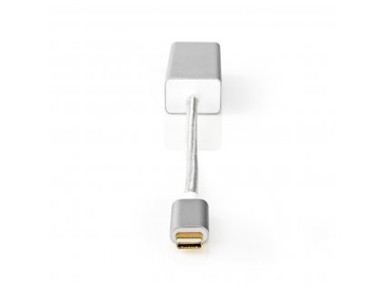 adaptér USB | USB 3.2 Gen 1 | USB Typ-C ™ Zástrčka | RJ45 Zásuvka | Pozlacené | Přímý | 0.20 m | Kulatý | Nylon / Opletený | Hliník | Stříbrná | Box s Okénkem