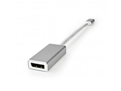 Nedis Fabritallic CCTB64450AL02 USB adaptér zástrčka USB-C - zásuvka DisplayPort, 0.2 m, stříbrná