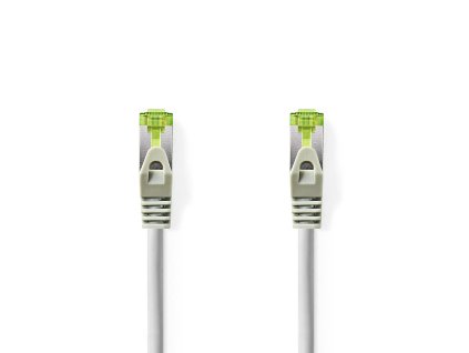 Cat 7 kabel | S / FTP | RJ45 | RJ45 | 1.0 m | Kulatý | LSZH | Šedá | Box s Okénkem