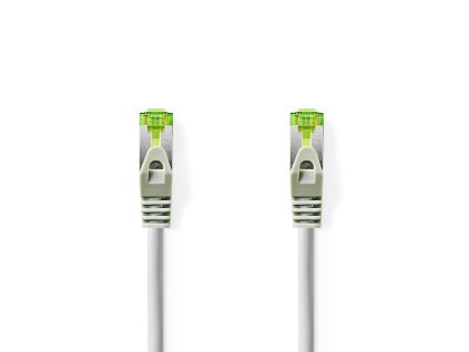 Cat 7 kabel | S / FTP | RJ45 | RJ45 | 10.0 m | Kulatý | LSZH | Šedá | Box s Okénkem