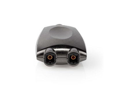 Nedis® Optický Audio Adaptér | Toslink Zásuvka - 2x Toslink Zásuvka | Hliníkový | Šedý