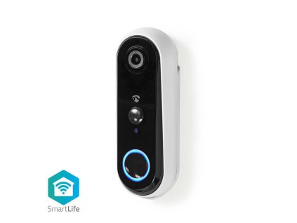 Nedis SmartLife chytrý domovní zvonek s kamerou, akumulátor, microSD, HD 720p, IP54 (WIFICDP20WT)