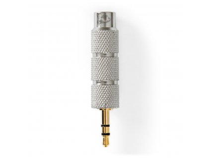 Nedis profi adaptér jack 3.5mm stereo zástrčka - jack 6.35mm stereo zásuvka, kovová zlacená (CATB22935GD)