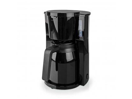 Nedis KACM250EBK kávovar, 750 W, 1 l / 10 šálků, termokonvice, udržování teploty, hodiny, černá