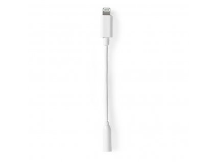 Adaptér Lightning | Apple Lightning 8pinový | 3,5 mm Zásuvka | Poniklované | 0.10 m | Kulatý | TPE | Bílá | Box