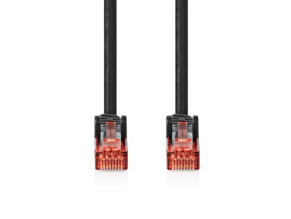 Cat 6 kabel | RJ45 (8P8C) Zástrčka | RJ45 (8P8C) Zástrčka | UTP | 20 m | Kulatý | PVC | Černá | Box