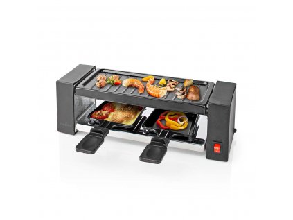 Nedis FCRA210FBK2 gourmet/raclette gril pro 2 osoby, 400 W