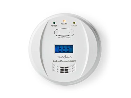 Nedis DTCTCO40WT detektor oxidu uhelnatého s alarmem, EN 50291, životnost senzoru až 10 let