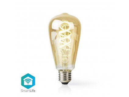 Nedis SmartLife chytrá LED žárovka spiral ST64 E27 4.9 W 360lm 1800 - 6500 K (WIFILRT10ST64)
