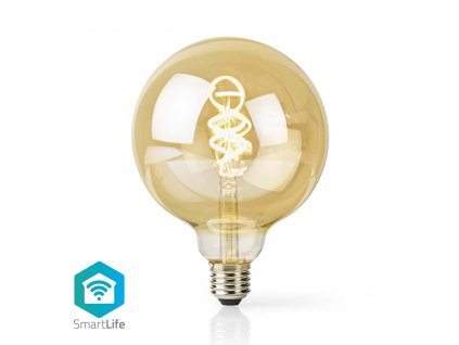 Nedis SmartLife chytrá LED žárovka spiral Globe E27 4.9W 360lm 1800 - 6500 K (WIFILRT10G125)