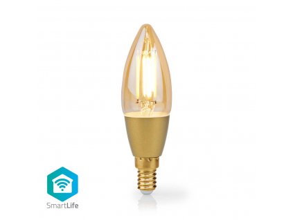 Nedis SmartLife chytrá LED žárovka E14 4.9W 470lm 1800  - 3000 K (WIFILRF10C37)