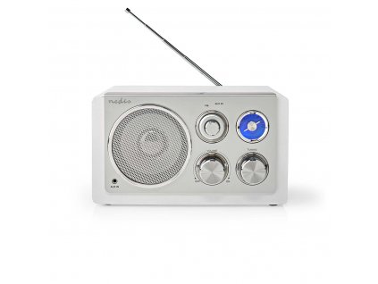 Nedis RDFM5110WT retro FM radiopřijímač, 15 W, síťové napájení, bílá