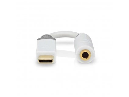 Nedis CCBW65950WT01 adaptér zástrčka USB-C - zásuvka Jack 3.5 mm, 0.1 m, bílá