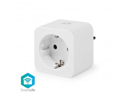 Nedis SmartLife chytrá zásuvka, monitor spotřeby, schuko, 16 A (WIFIP121FWT)
