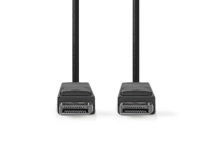 Displayport kabel | DisplayPort Zástrčka | DisplayPort Zástrčka | 8K@60Hz | Poniklované | 1.0 m | Kulatý | PVC | Černá | Box