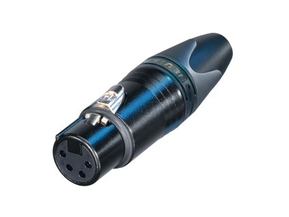 XLR Kabelová zásuvka 4 N/A XX Pájecí Připojení Černá